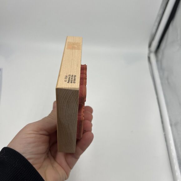 Red Cardinal Bird Holly Berries Winter Christmas Rubber Stamp PSX K-1324 1994 - Picture 7 of 9